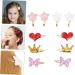FRCOLOR 5 Pairs Hairpin Child Barrette Toddler Hair Kid Barrette Girls Shining Hair Clip Glitter Clips Kids Barrettes Xmas Hair Clips Butterfly Hair Clip Kids Tiara Sequins Baby Girl Flash - Buy Online on GoSupps.com