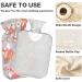 NAANLE Floral Fox Hot Water Bottle with Cover - 2L Large Warm-Up Bag for Neck & Knee Pain Relief | Hot & Cold Therapy - Buy Online on GoSupps.com