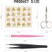 NICENEEDED 15 Sheets Christmas Theme Nail Art Stickers Water Transfer Stickers Nail Art Decals With Tweezer Plastic Cuticle Pusher Scissors For DIY Nail Decoration(Style 3) - Buy Online on GoSupps.com