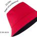 Women's Reversible Black-Red Bucket Hat for Summer | Outdoor Beach Cap - Buy Online on GoSupps.com