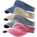 RDWESZOD Sports Sun Visor Hats for Men & Women - Adjustable Cotton Sun Caps - M Blue - Buy Online on GoSupps.com