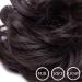 Medium Brown Curly Wavy Hair Bun Scrunchie Extension - 40g Chignon Ponytail Ribbon - Buy Online on GoSupps.com
