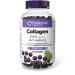 Preferred Nutrition Collagen 110 Gummies Elderberry Flavour Promotes Healthy Collagen and Elastin Production Helps Reduce Wrinkles and Fine Lines 2500mg per serving Hydrolyzed Bovine Collagen Peptides