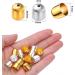 100pcs Metal Cord End Caps for DIY Bracelet and Necklace Making - Golden & Silver - Buy Online on GoSupps.com