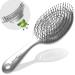 marQus Detangle Hair Brush women and men Exclusive Ultra-soft bending Bristles and Body - Glide Through Tangles With Ease For All Hair Types - Women Men Wet And Dry Hair 1pcs Silver Brush Metallic Silver