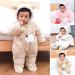 Newborn Cartoon Bear Snowsuit | Infant Winter Coat Footed Romper | Khaki, 3-6 Months - Buy Online on GoSupps.com