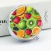 Portable Fruit Printed Pill Box - 3 Compartment Travel Case | Small Medicine Organizer for Purse & Pocket - Buy Online on GoSupps.com
