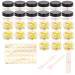 27 pieces jars jars 5ml jars with lids lip balm jars jars cream jars empty 27 x 5ml black