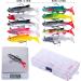Bikasun 10-Piece Fishing Bait Set with Box | Soft Rubber Fish Bait for Perch Trout Pike | Ideal Fishing Gift for Men | High-Quality Artificial Bait with Drilling Hook - Buy Online on GoSupps.com