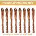 Ainimiu 22 inch French Curly Braiding Hair 8 Packs French Curl Braiding hair Pre Stretched Loose Wavy Bouncy Braids Synthetic Hair Extensions 22 Inch(pack of 8) 30# - Buy Online on GoSupps.com