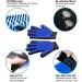 Improved Lint Brush Set with Cleaning Station & Pet Gloves - Effective Animal Hair Remover for Sofa Upholstery & Textiles - 2 Pieces Blue - Buy Online on GoSupps.com