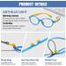 Duco Blue Light Blocking Glasses for Kids | Anti-Glare Gaming Glasses for Boys & Girls Ages 5-10 | K026 Blue Yellow - Buy Online on GoSupps.com