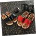 FRCOLOR 1 Pair Massage Slippers Foot Massager Shoe Men Slide Sandals Mens House Slippers Men s Sandals Man Sandals House Shoes for Men Shoes Sandals Mat Wooden Agate Leisure Shoes 38 EU Black - Buy Online on GoSupps.com