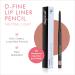 Beauty For Real D-Fine Lip Liner Pencil - Neutral Light, Long-Wear Lip Liner for Perfect Lip Shape - Creamy Texture, No Sharpener Needed - 0.012 oz - Buy Online on GoSupps.com