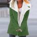Shop Hanxiulin Fleece Plush Jacket for Women - Warm Fluffy Zipper Hooded Winter Coat in Green | Ideal for Outdoor Wear - Buy Online on GoSupps.com