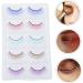 POPETPOP 5 Pairs Colored False Eyelashes Natural Eyelashes Cosmetiquera Faux Eyelashes Curly Eyelashes Makeup Eyelashes Eyelash Clusters Luxury Decorate Girl Artificial Fiber - Buy Online on GoSupps.com