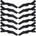 12pcs Sectioning Clips Plastic Hair Clamp Grips Kissral Professional Crocodile Clips Alligator Hair Clips for Women Nonslip Hairdressing Styling Clip for Thick and Thin Hair Black