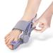 Ergonomic Bunion Corrector for Men and Women Orthopedic Toe Straightener Adjustable Splint with Comfort Silicone Pad for Left/Right Big Toe Bunion Relief (Grey) Gray