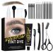Eyebrow & Eyelash Color Kit  Eyebrow Ti- t & Eyelash Ti- t  Suitable for Salon & Home Use (Maroon)