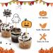 Halloween Cupcake Topper Picks 28 Pcs Pumpkins Ghosts Spiders Bats Cat Skeletons Food Toothpicks Decor for Halloween Birthday Party - Buy Online on GoSupps.com