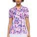 JACK SMITH Women's Golf Polo Shirt | Short Sleeve Moisture Wicking Zipper Top | Pink-floral, Large - Buy Online on GoSupps.com
