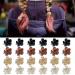 24pcs Flower Hair Clips & Mini Claw Clips Set for Women, Girls & Babies - Cute Hair Accessories in 4 Colors - Buy Online on GoSupps.com