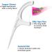 DenTek Comfort Clean Silk Floss Picks - Fresh Mint 90 Count | Best Dental Care for Healthy Teeth - International Shipping Available - Buy Online on GoSupps.com