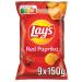 Lay's Red Paprika - Crispy seasoned potato chips for a successful party 9 x 150 g (packaging design may differ) 150 g (9 Pack)