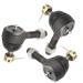 Ball Joint Kit,Set of (3) Tie Rod End with grease fitting Fits for Club Car DS Golf Carts (1976-2008)