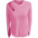 Shop Women's Autumn Winter Sweaters & Knitted Jackets 2023 - Off Shoulder Long Sleeve Plus Size Pink Blouses - Buy Online on GoSupps.com