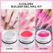 Morovan Builder Gel Nail Kit - Clear Pink Glitter Colors with Base Top Coat Set - Hard Gel Builder for Nail Extension - Starter Kit for Beginners - Buy Online on GoSupps.com