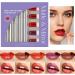 Set of Lip Lacquer 10 Piece Waterproof Lip Stain Long Lasting Lipstick for Beauty Routine and Daily Use and Wedding and Girls and Home and Dating and Travel and Commuting - Buy Online on GoSupps.com