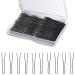 YUNAI 3''/7cm Black Waved Hair Pins with Box  300Pcs Bobby Pins  U Shape Hair Clips  Hair Crips for Women and Girls and Hairdressing