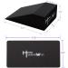 Yoga Foam Wedge Blocks (Pair) - Calf Raise, Stretcher, Wrist Support, Balance, Fitness - Black with Gym Bag, Strap and Knee Pads - Buy Online on GoSupps.com