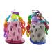 PengLAI 2 Pcs Parrot Chew Toy Bird Beak Calcium Stone Hanging Chew Toy for Parrot Macaw African Grey Parrot Cockatiel (Random Color)