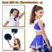 Sureio 100 Pieces Cheer Bracelets & Hair Ties - Pom Pom Design - Bulk Ponytail Holder & Wristbands - Cheerleading Gifts for Women/Girls (Black) - Buy Online on GoSupps.com