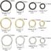 48 Pcs Round Spring Snap Clips Hook  4 Size Spring Clip O Rings for DIY Key Chains Making  Purse  DIY Crafts Making - Buy Online on GoSupps.com