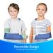 Kid's Adjustable Mesh Arm Sling - Shoulder Immobilizer for Broken Bones, Sprains & Tears - Blue - Size L - Buy Online on GoSupps.com