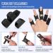 Adjustable Finger Support Brace - 2-Piece Finger Rails & 5-Piece Protection for Sprains Arthritis & Swollen Fingers - Lollanda - Black - Buy Online on GoSupps.com