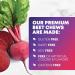 Beet Chews - Antioxidant-Rich Vegan Soft Chewables with Grape Seed Extract for Heart Health & Energy - Delicious Acai Berry Flavor - 60 Count - Buy Online on GoSupps.com