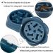 DPoegts Slow Feeder Dog Bowl - Anti-Gulping Interactive Food and Water Bowl for Small/Medium Dogs (Bone-Blue) - Buy Online on GoSupps.com