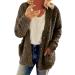 Hanxiulin Oversized Plush Jacket for Women - Warm Lined Fleece Coat with Hood | Casual Fashion Winter Jacket - Buy Online on GoSupps.com