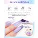 Holographic Aurora Shimmer Nail Gel Glue Polish 2Pcs Long-Lasting Chrome Mermaid Gel Polish Pearl Blue Pink Iridescent Glitter Pearlescent Glossy Colored Trendy Nail Gel Polish Home DIY Gift-235+236 Pearl Blue+ Pink - Buy Online on GoSupps.com