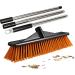 Hard Bristle Broom Stiff Bristle Scrubber | Reusable Shower Cleaning Brush Scrub Brush Grout Brush for Warehouses Balconies and Decks 40cm - Buy Online on GoSupps.com