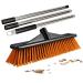 Stiff Floor Brush Scrubber - Stiff Bristle Scrubber Portable Outdoor Sweeping Brush for Floors Shower Cleaning Brush Floor Scrub Brush for Balconies Decks 40cm