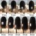 Buy 14-Inch Brown Lace Front Wig | Real Brazilian Water Wave Human Hair | Pre-Plucked 150% Density International Shipping - Buy Online on GoSupps.com