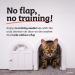 Interior Cat Door - No-Flap Design for Easy DIY Setup | Secure Installation | Cats Up to 20 lbs | No Training Needed - Original White - Buy Online on GoSupps.com