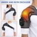 Adjustable Heated Shoulder Support with Vibration - Dark Grey | Men & Women - Buy Online on GoSupps.com
