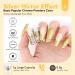 Saviland Gold Chrome Nail Powder with Applicator Brush - Mirror Champagne Chrome Glitter for Nail Art Design - Buy Online on GoSupps.com