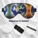 Cosmic Earth Adjustable Eye Mask | Soft & Elastic Sleep Mask for Men & Women - Comfortable Black Nighttime Solution - Buy Online on GoSupps.com
